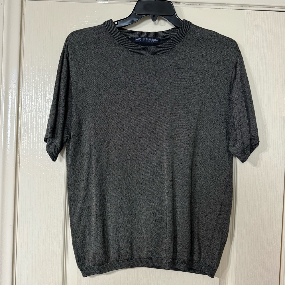 Oscar De La Renta Authentic Menswear Shirt. Black Size M